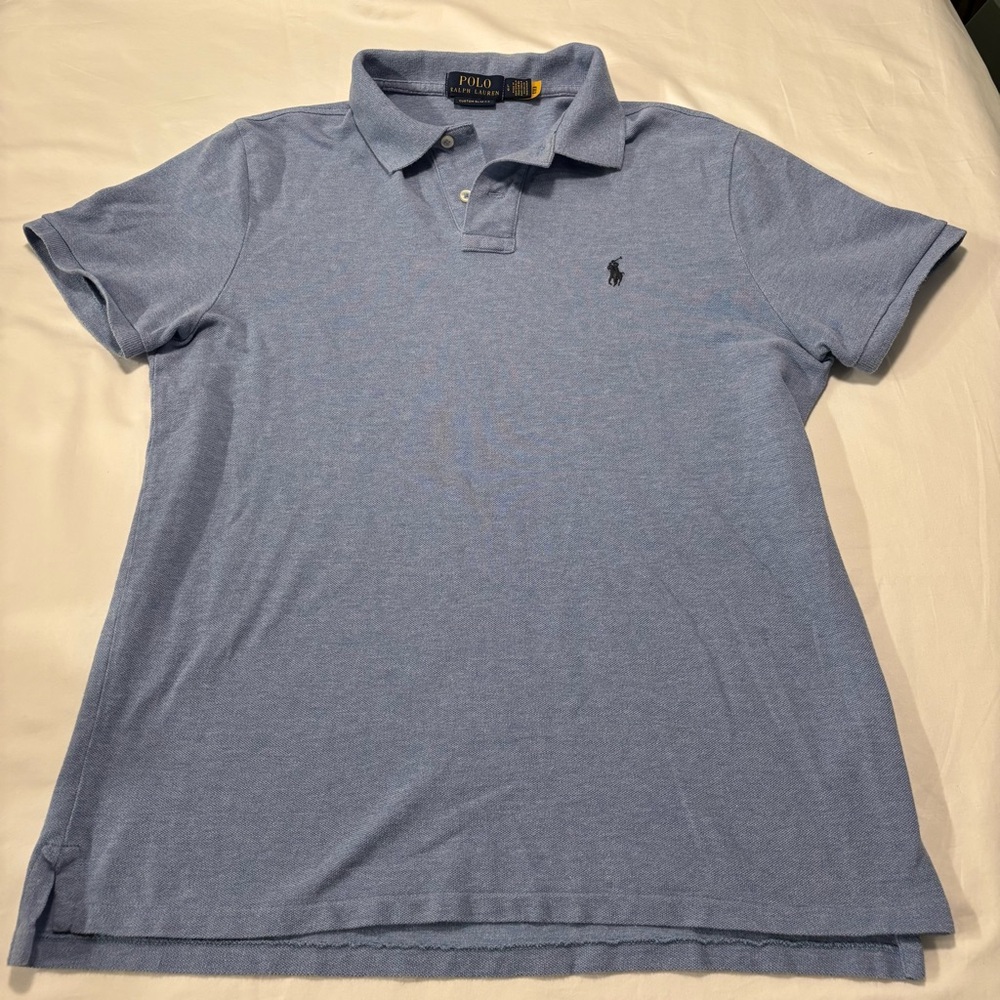 Ralph Lauren Men's Light Blue Polo Shirt